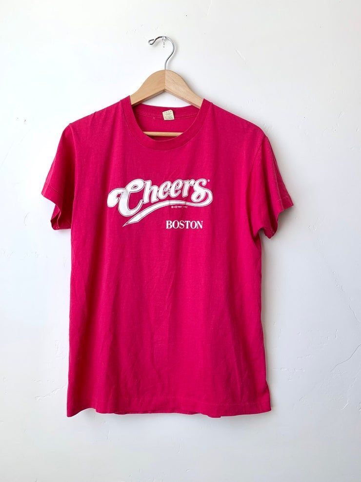 Vintage 1987 Cheers Boston Single Stitch Paper Thin Screen Stars Shirt