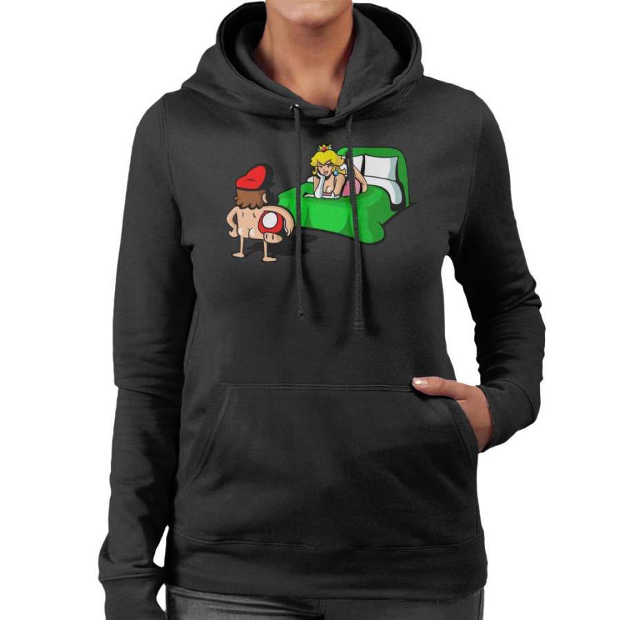 Sex On Shrooms Super Mario Women’s Hooded Sweatshirt