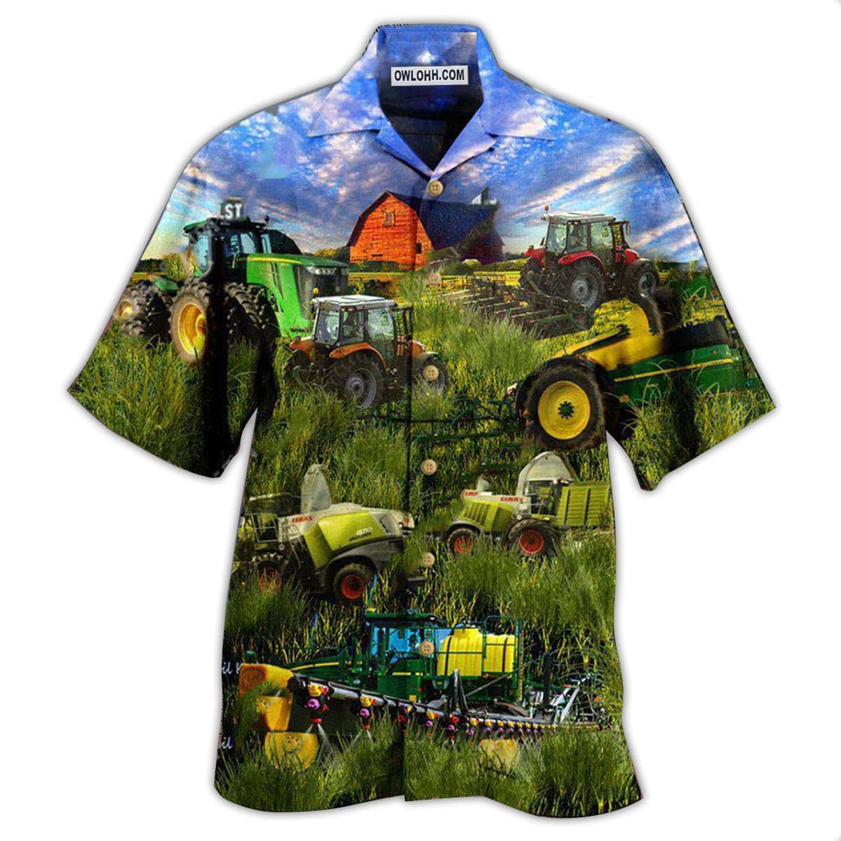 Tractor Just One More Tractor I Promise – Hawaiian Shirt  – Owl Ohh