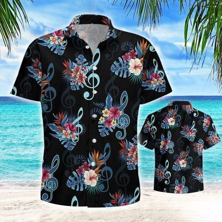 Music Love Tropical Hawaii Aloha Shirts Ha43793