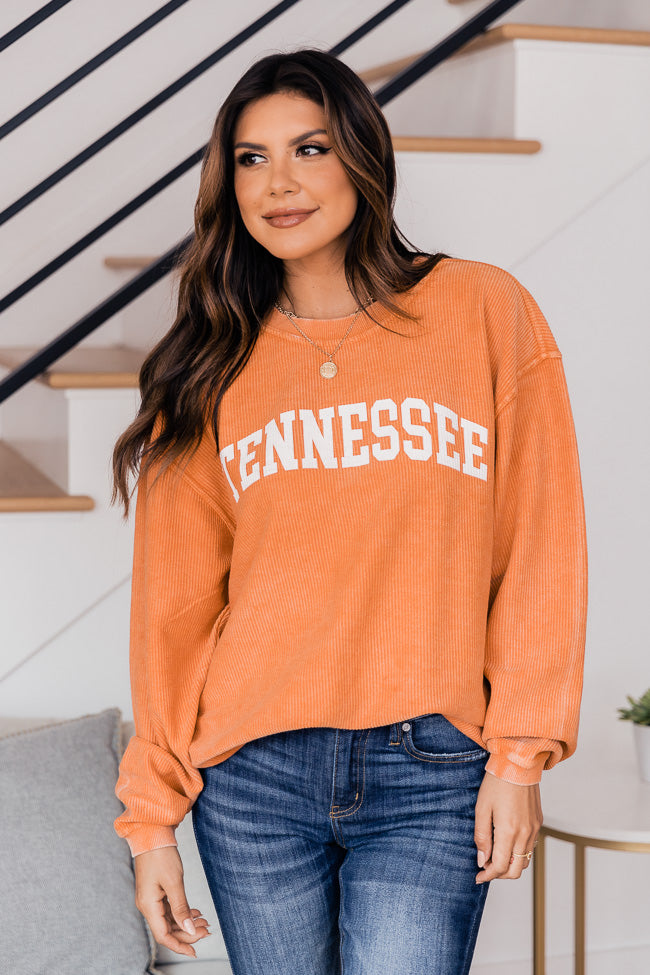 State Corded Orange Graphic Sweatshirt