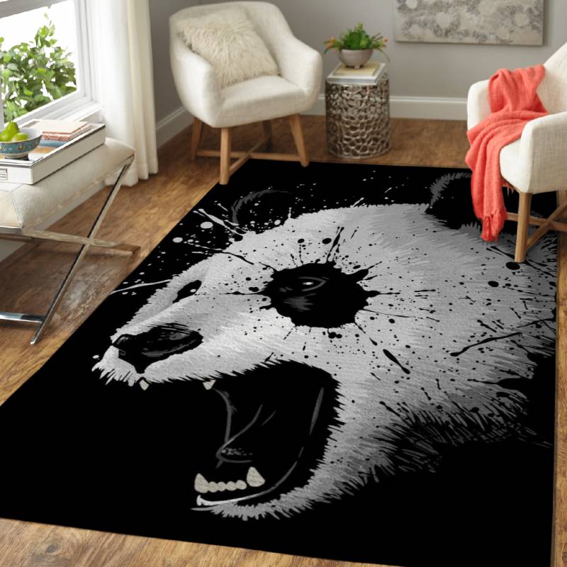 Splatter Panda – Animals Area Rug Carpet