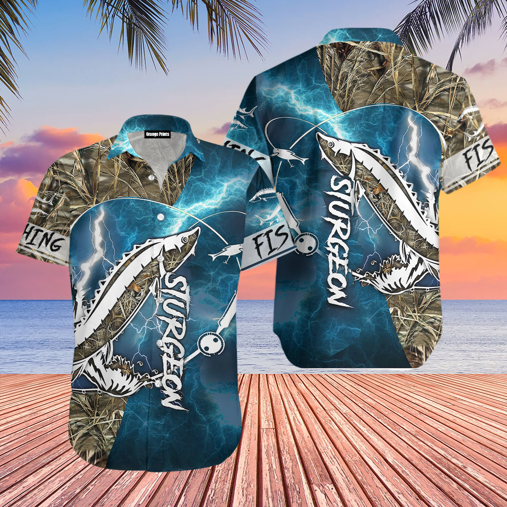 Sturgeon Fishing Hawaii Shirt For Men Women Ha98536