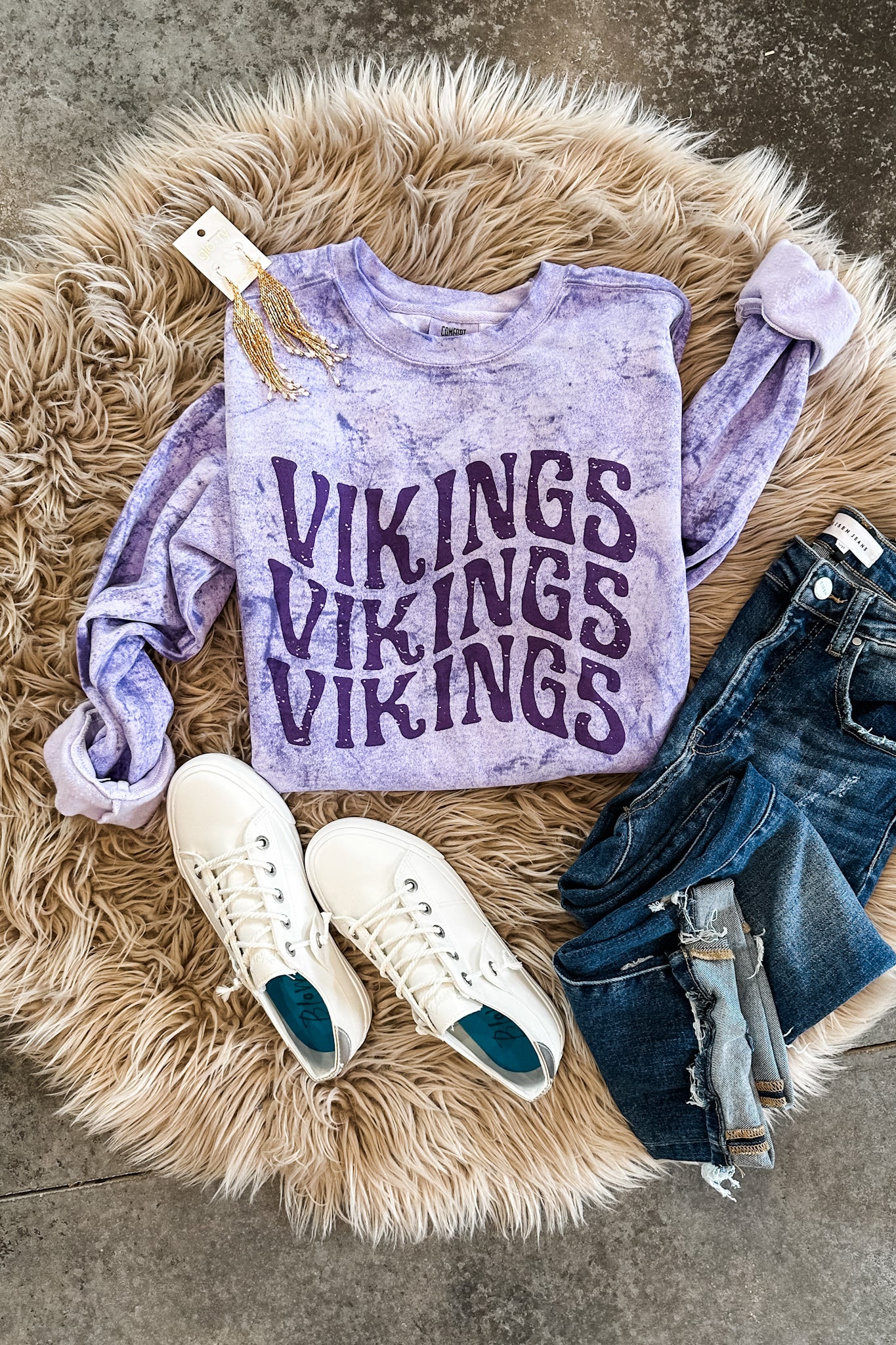 Vikings Vikings Vikings Graphic Sweatshirt – Amethyst