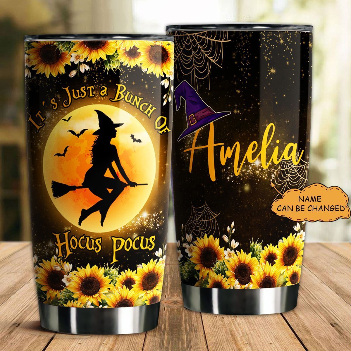 222KKHP-Hippie Halloween Personalized Tumbler