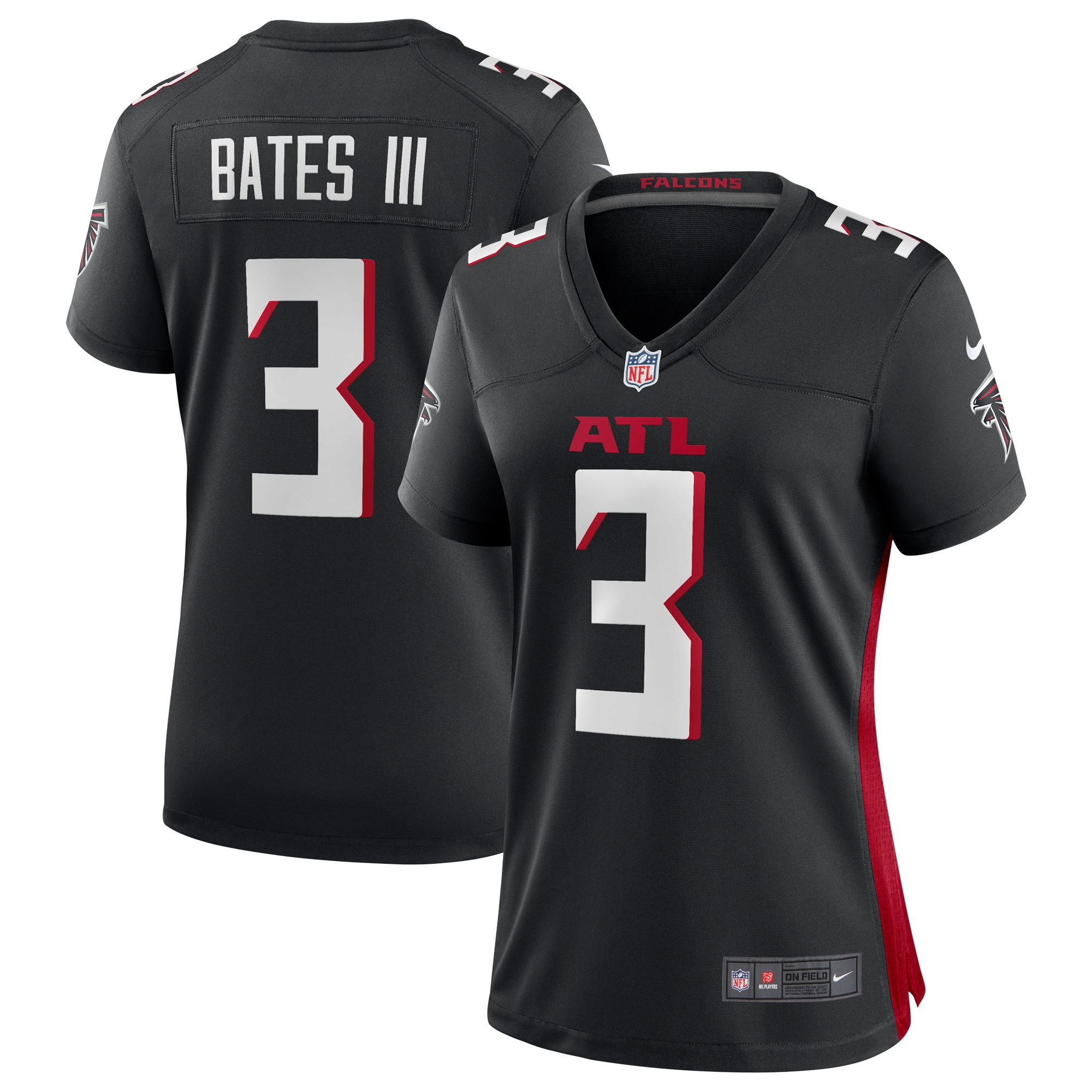 Women’s Atlanta Falcons Jessie Bates III Black Game Player Jersey