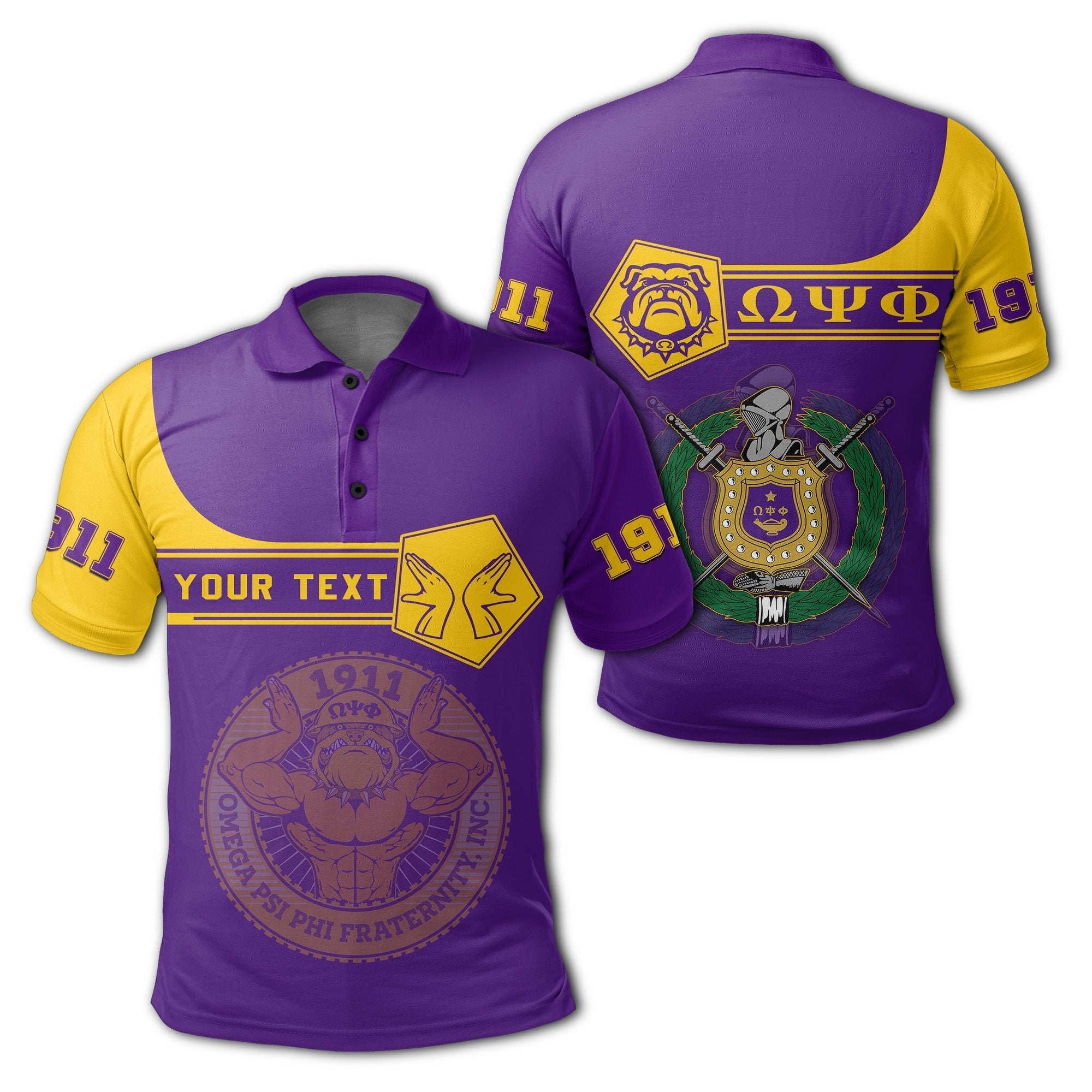 Fraternity Polo – Personalized Omega Psi Phi Polo Shirt Simple Style