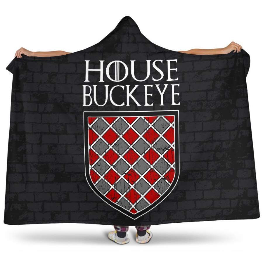 Ohio State Buckeyes Fans Unofficial House Buckeye Hoodie Blanket Snuggie