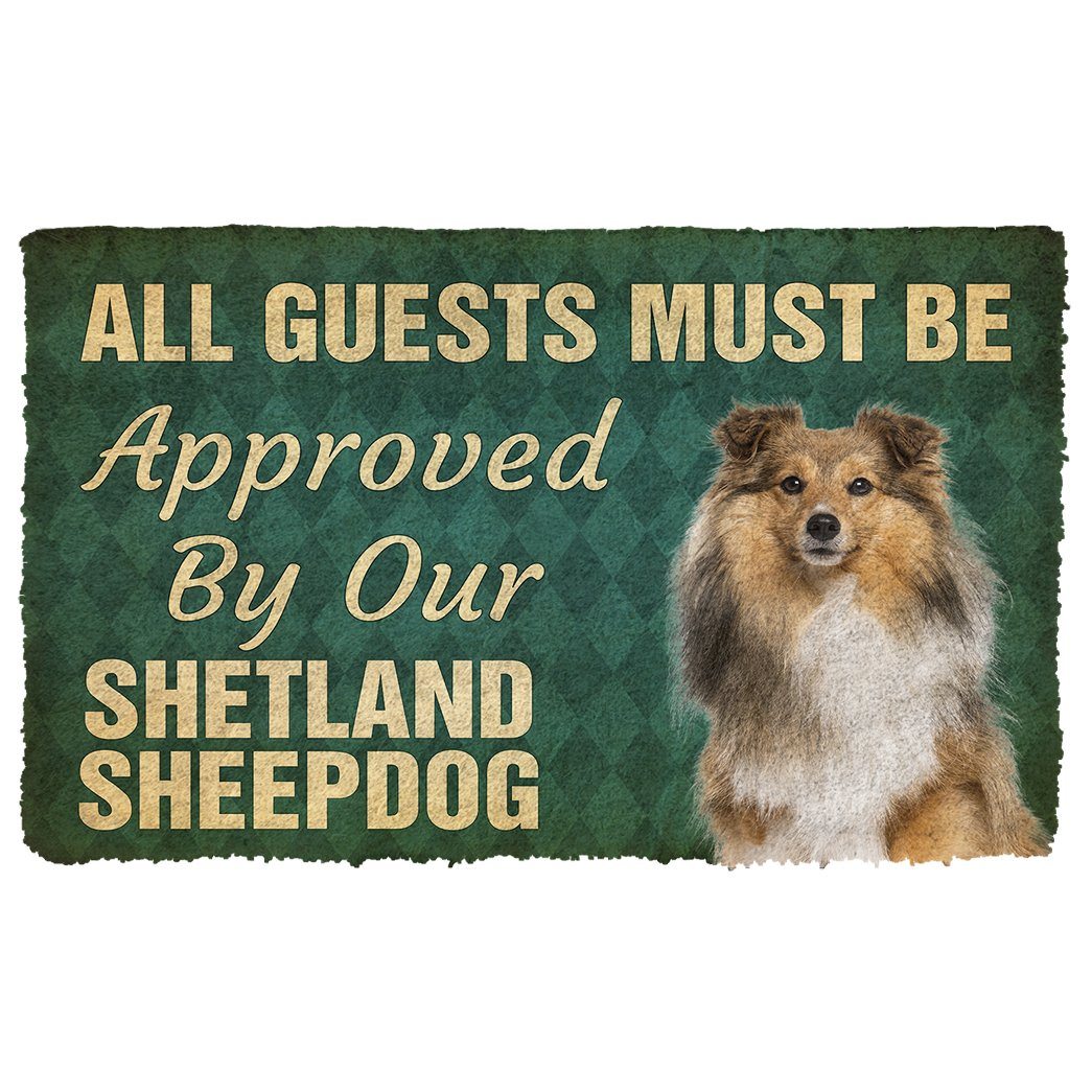 Gearhumans  Gearhuman 3D Must Be Approved By Our Shetland Sheepdog Custom Doormat