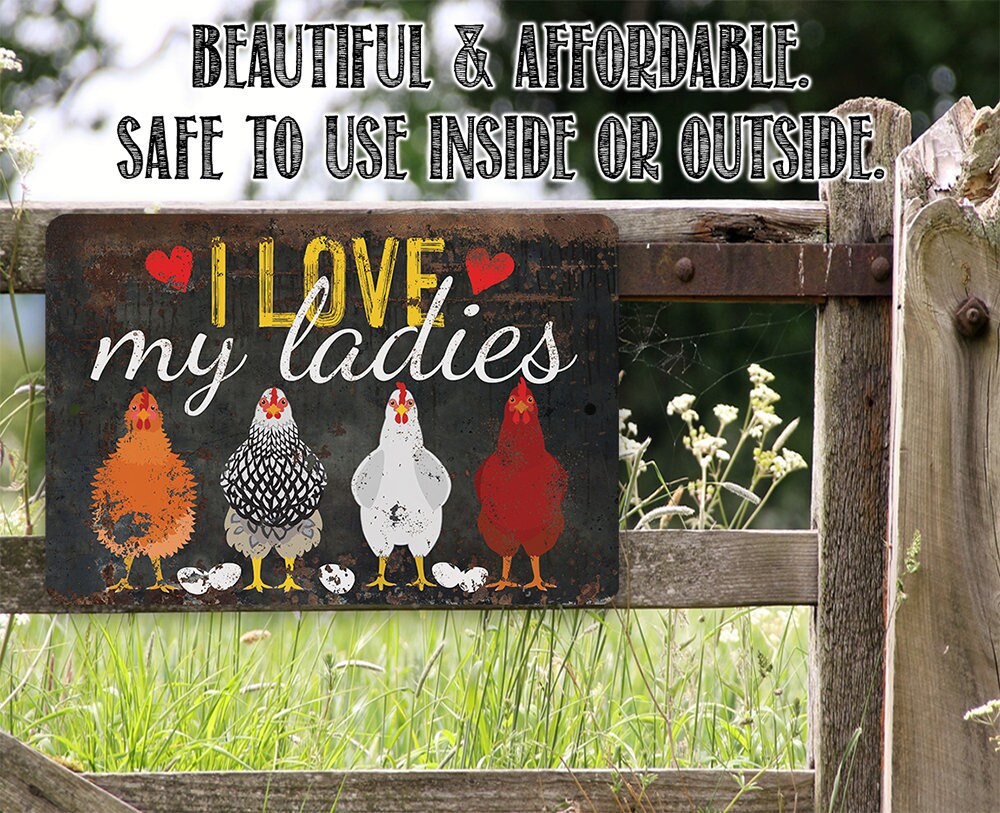 I Love My Ladies – 8″ x 12″ or 12″ x 18″ Aluminum Tin Awesome Metal Poster