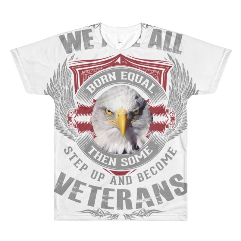 We are all Veterans Sublimation men’s crewneck t-shirt