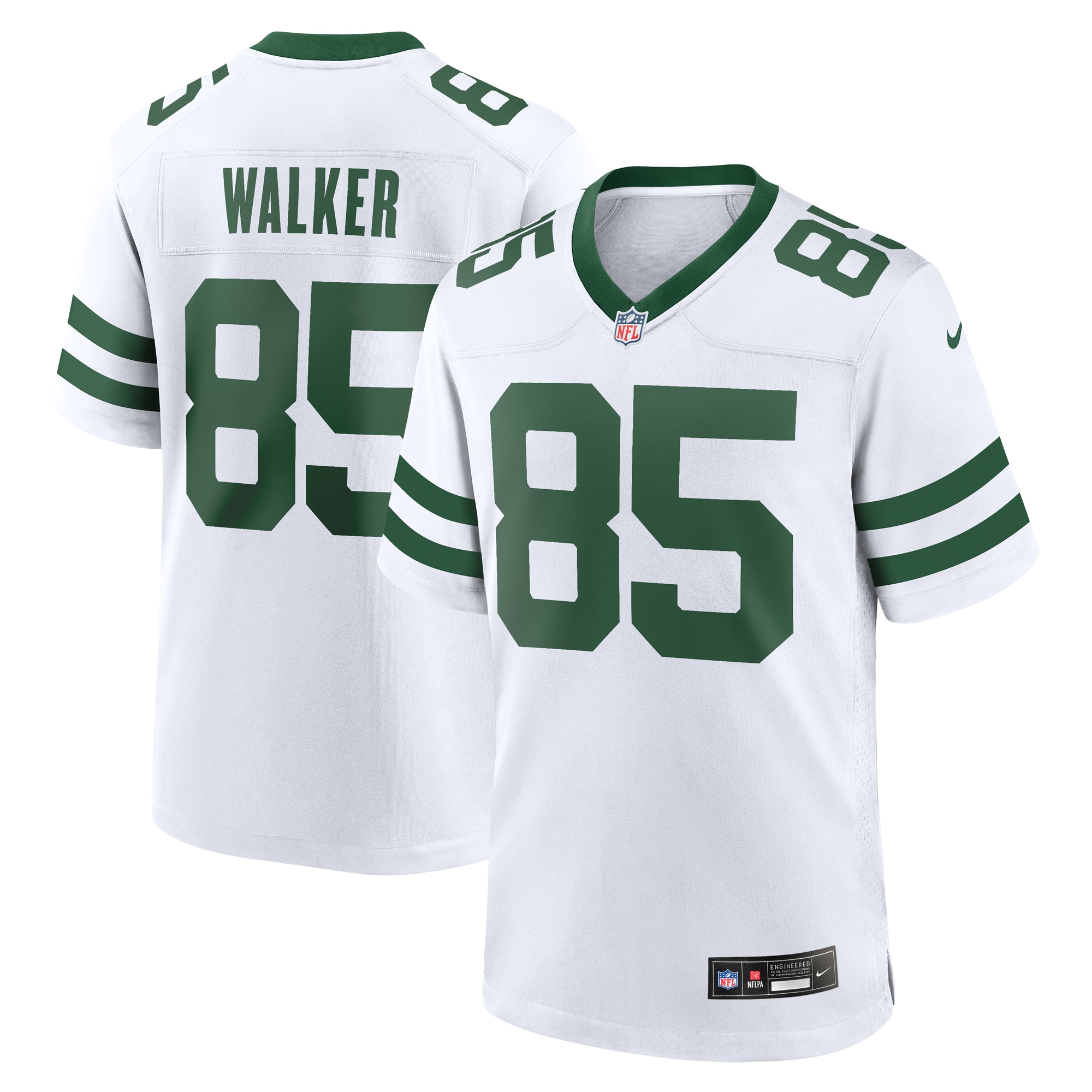 Men’s New York Jets Wesley Walker White Legacy Retired Player Game Jersey