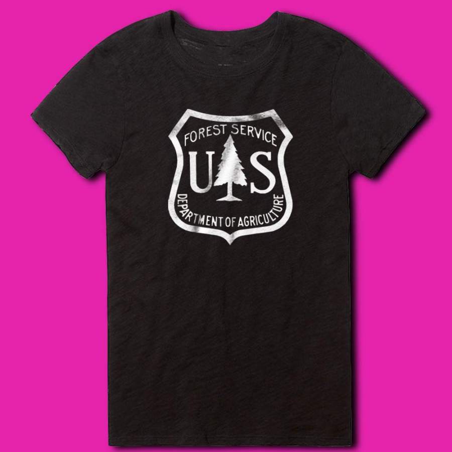 United States Forest Service Logo Us Department Of Agriculture Us Government Vintage Women’S T Shirt