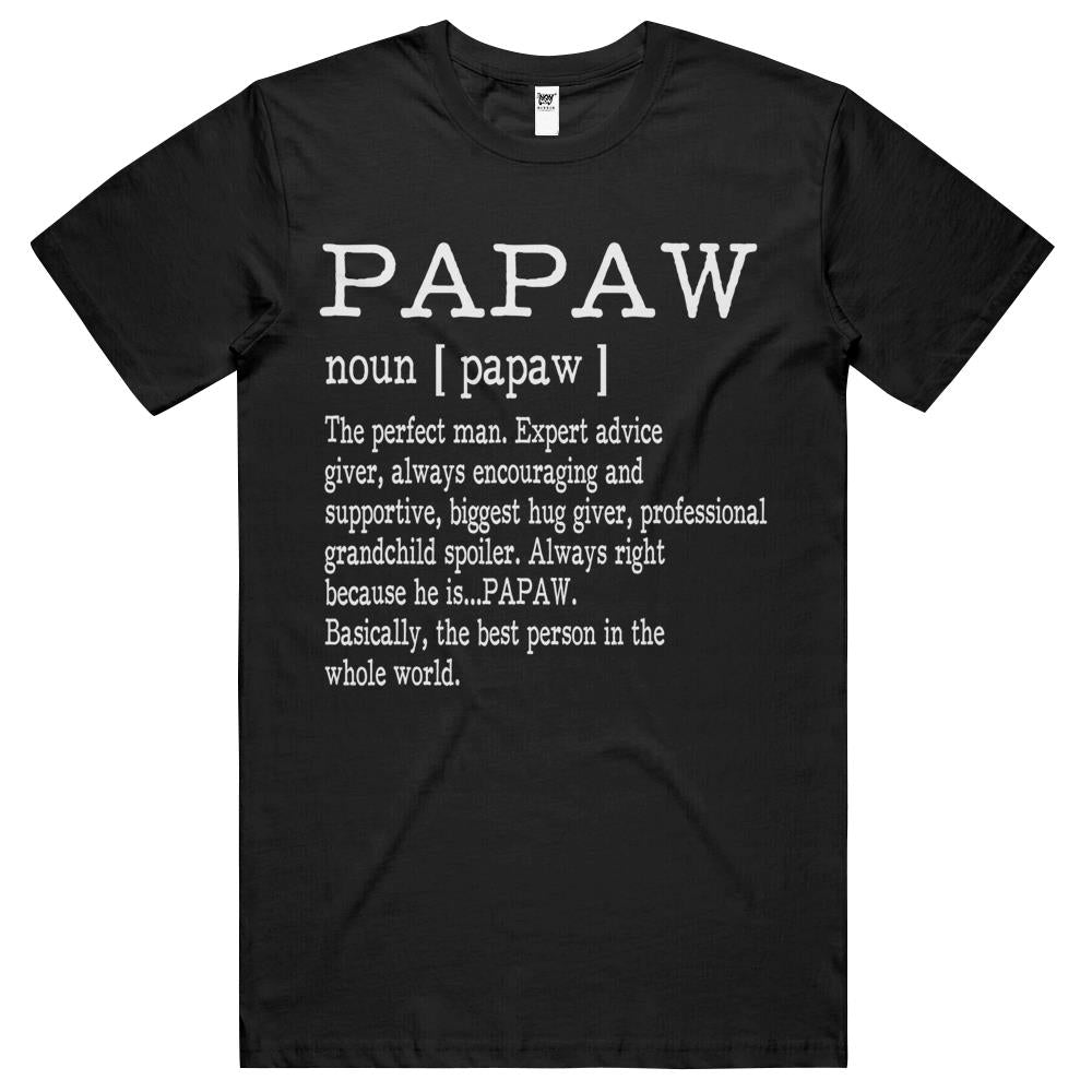 Papaw Definition Grandpa Father S Day Gifts – Men T Shirts