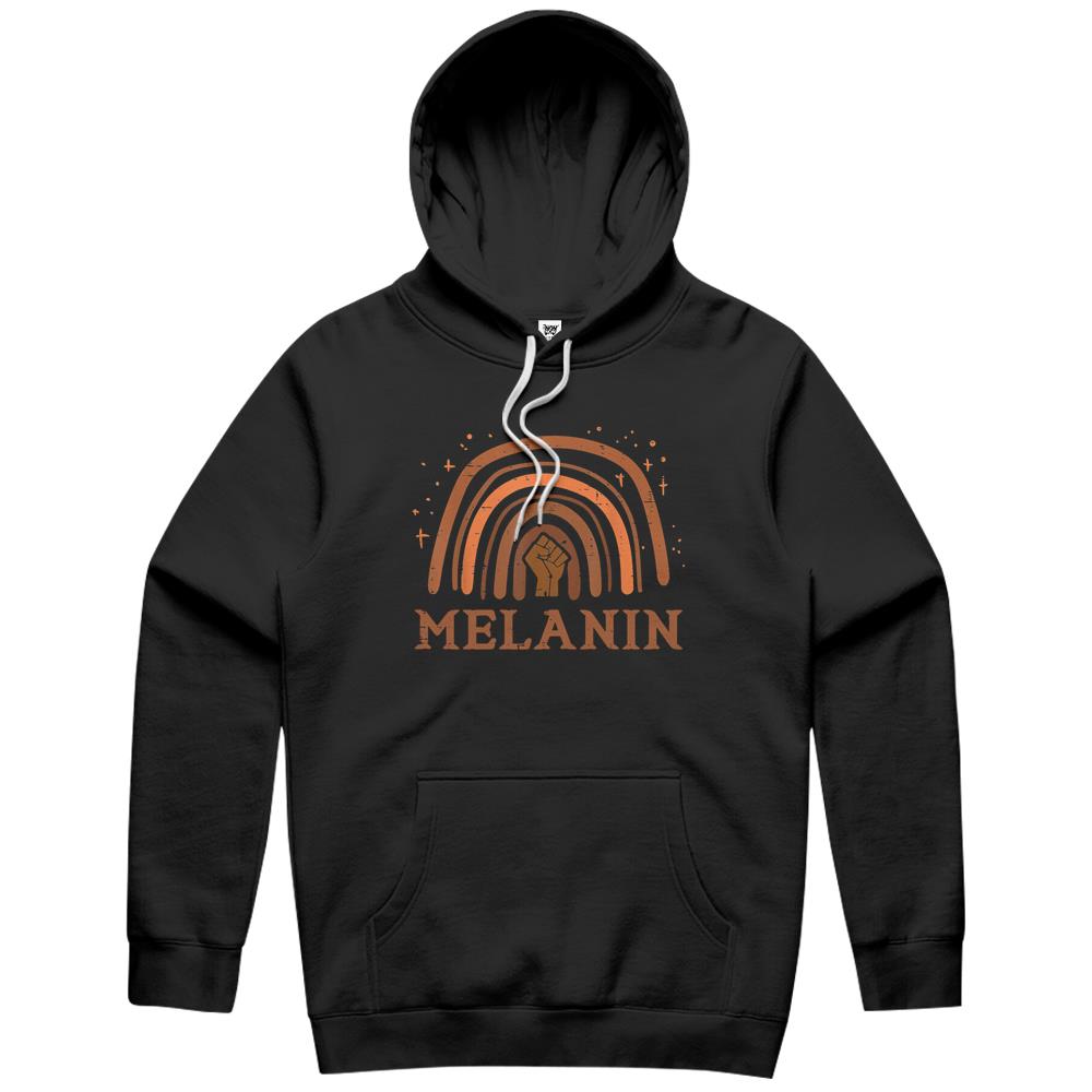 Melanin Rainbow Black History African American Pride Women Hoodie