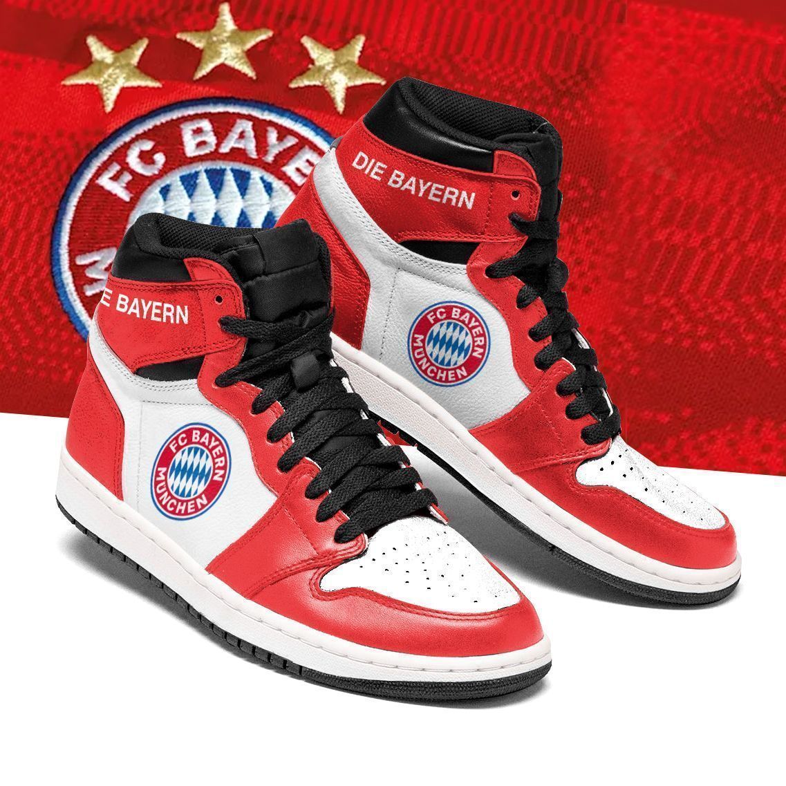 Bayern Munchen TTT JD High top Shoes Sneakers Jordan Sneakers Sport Air Jordan High Sneakers Sport Sneakers