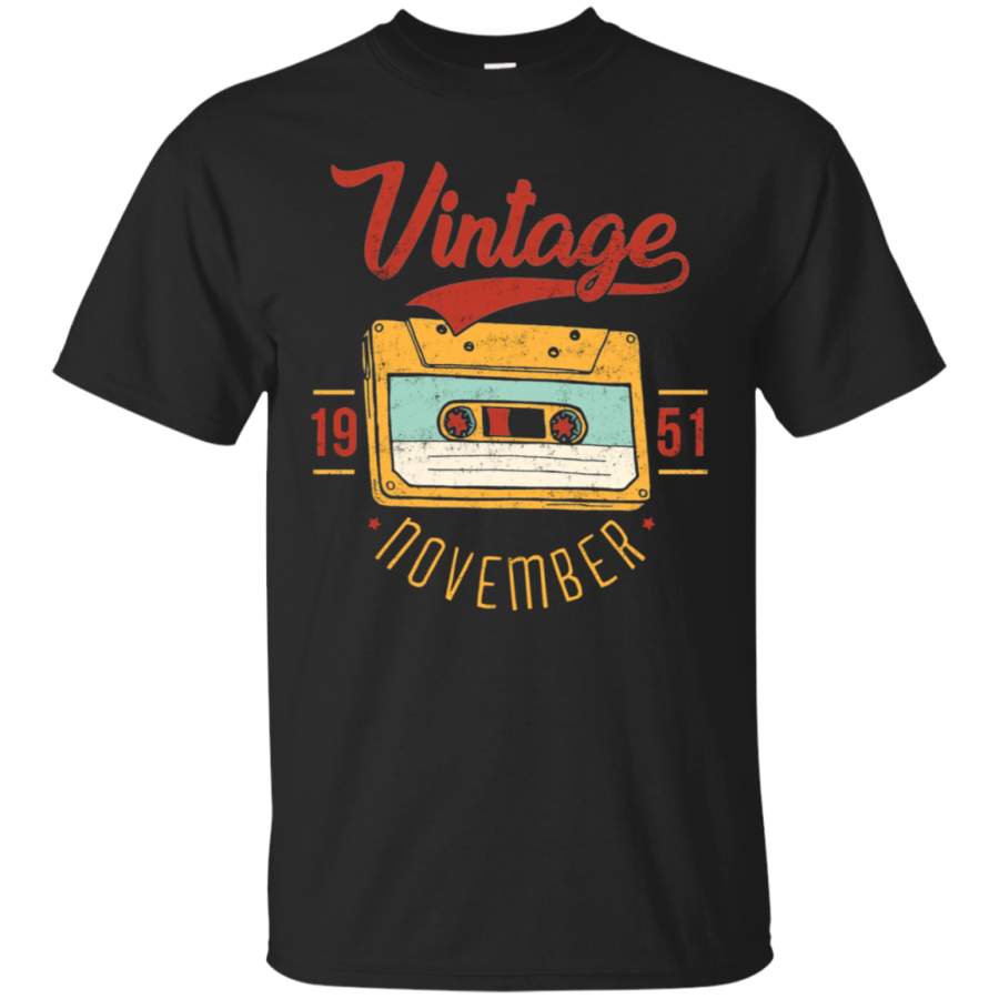 AGR Vintage Retro November 1951 67th Birthday T-shirt