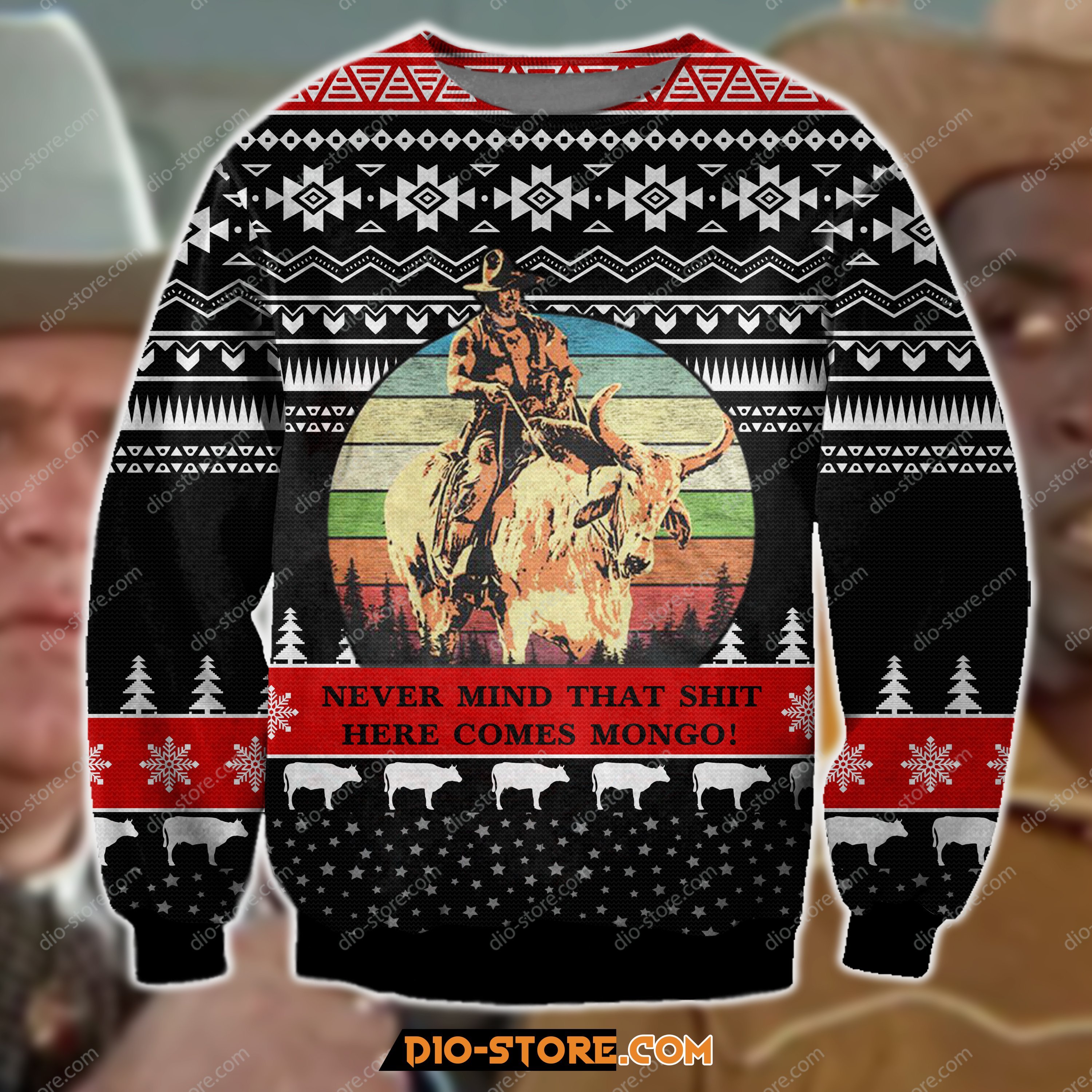 Blazing Saddles 3D Print Ugly Christmas Sweatshirt Hoodie All Over Printed Cint10029