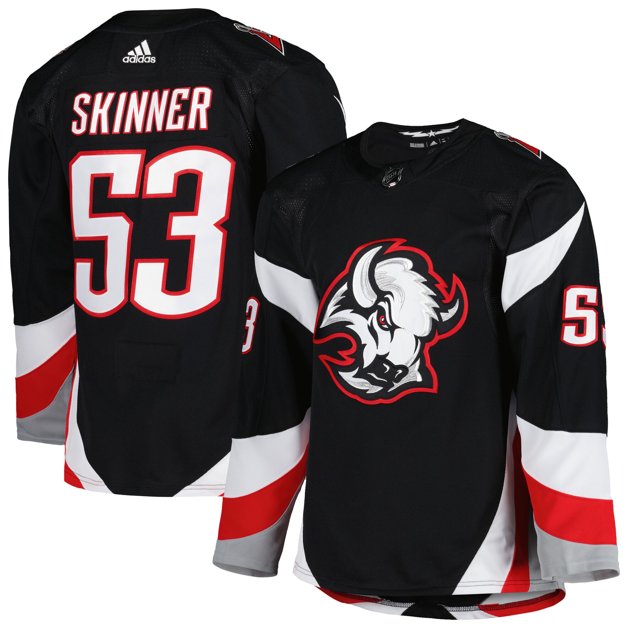 Men's Buffalo Sabres Jeff Skinner adidas Black Alternate Primegreen Authentic Pro Player Jersey