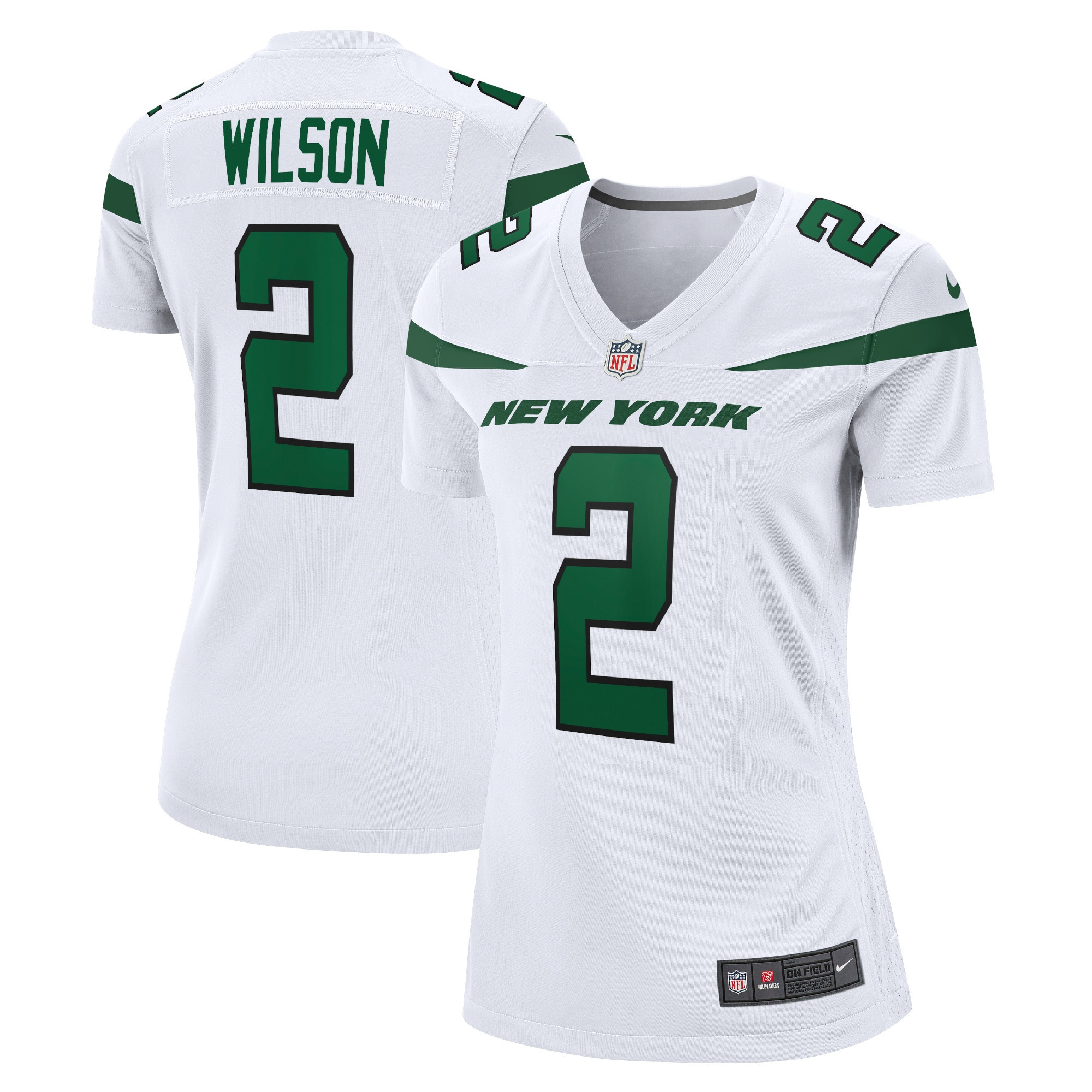 Zach Wilson New York Jets Womens Game Jersey – White NFL