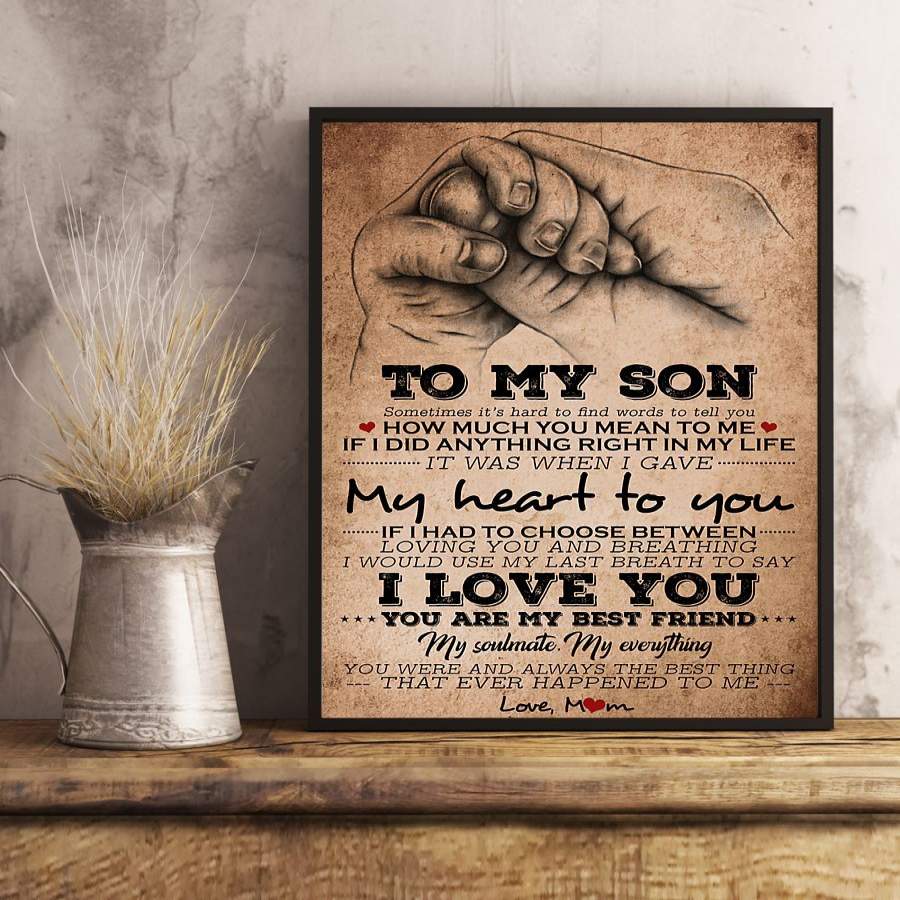 GNN2312 - Family - To my son - Soulmate - Poster - Poster Art Design