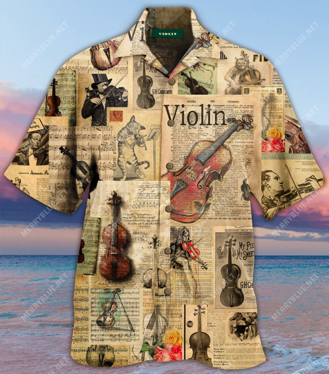 Melodies Of Time Violins Unisex Hawaii Shirt Ha32486