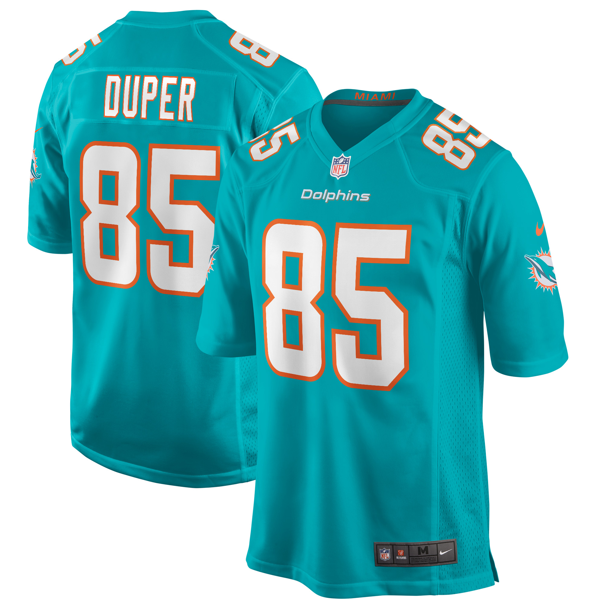 Men’s Miami Dolphins Mark Duper Aqua Game Retired Player Jersey