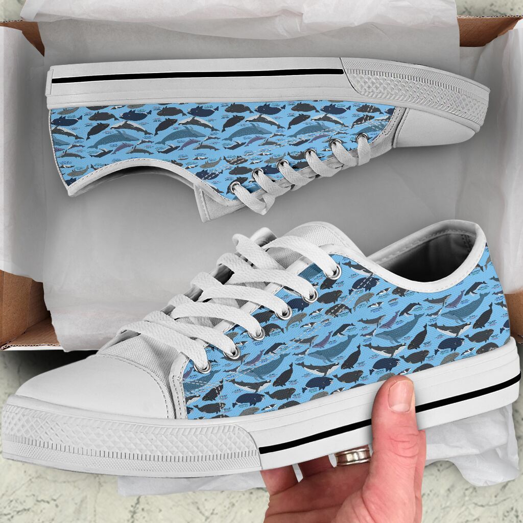 Sharks Cute Low Top Shoes