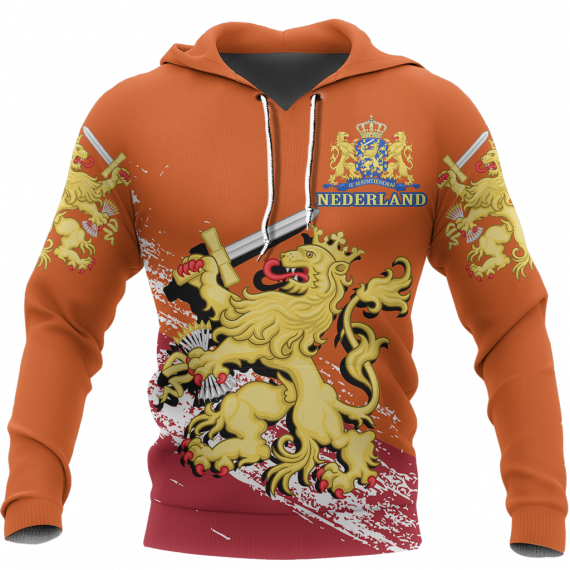 Unisex Hoodie All Over Print Lion Gifts The Netherlands Lion Gifts Us Unisex Size Hoodie