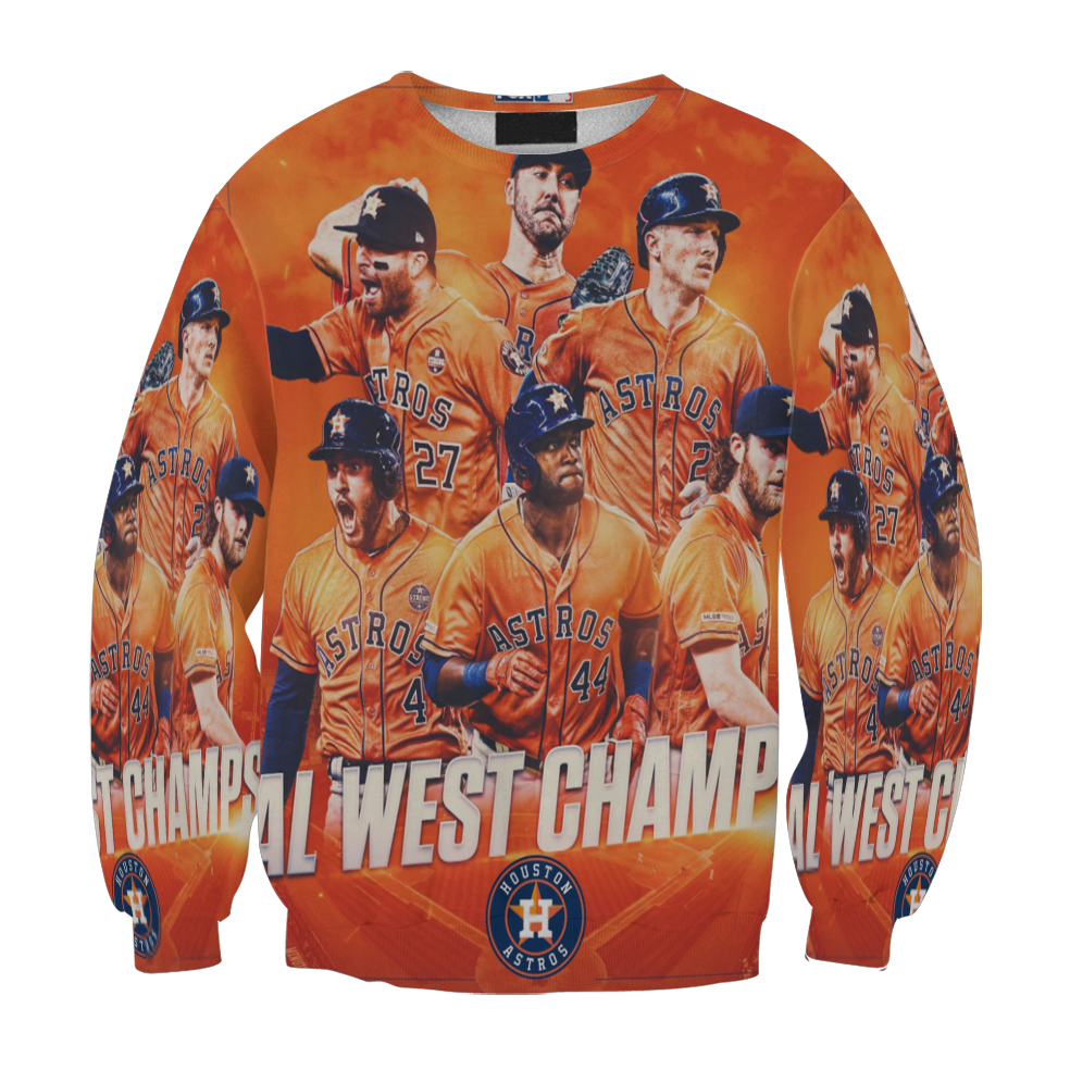 Houston Astros Team Al West Champs Gift For Fan 3D Full Printing Sweatshirt