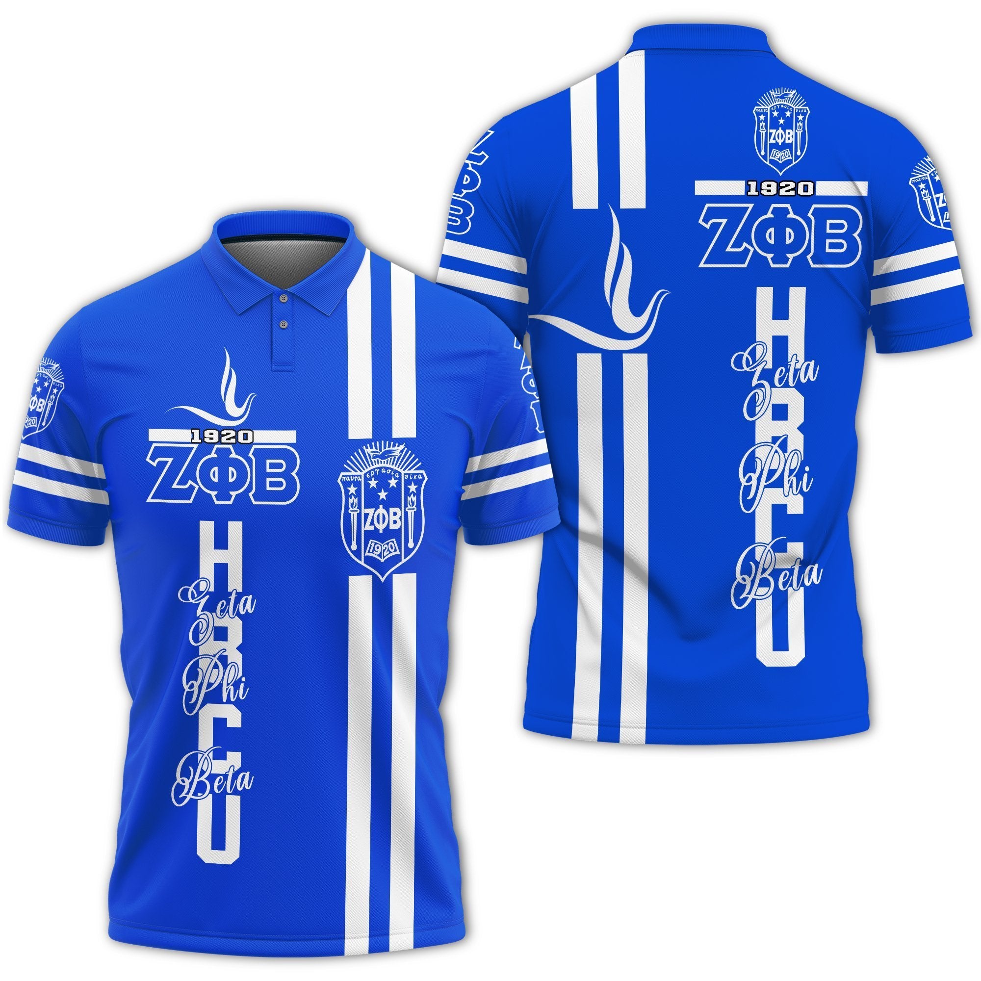 Greek Life Polo Shirt – Hbcu Zeta Phi Beta Dove Polo Shirt