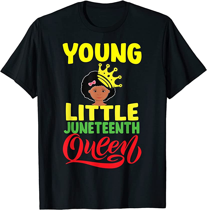 Young Little Juneteenth Queen Melanin Son Toddler Outfit T-Shirt