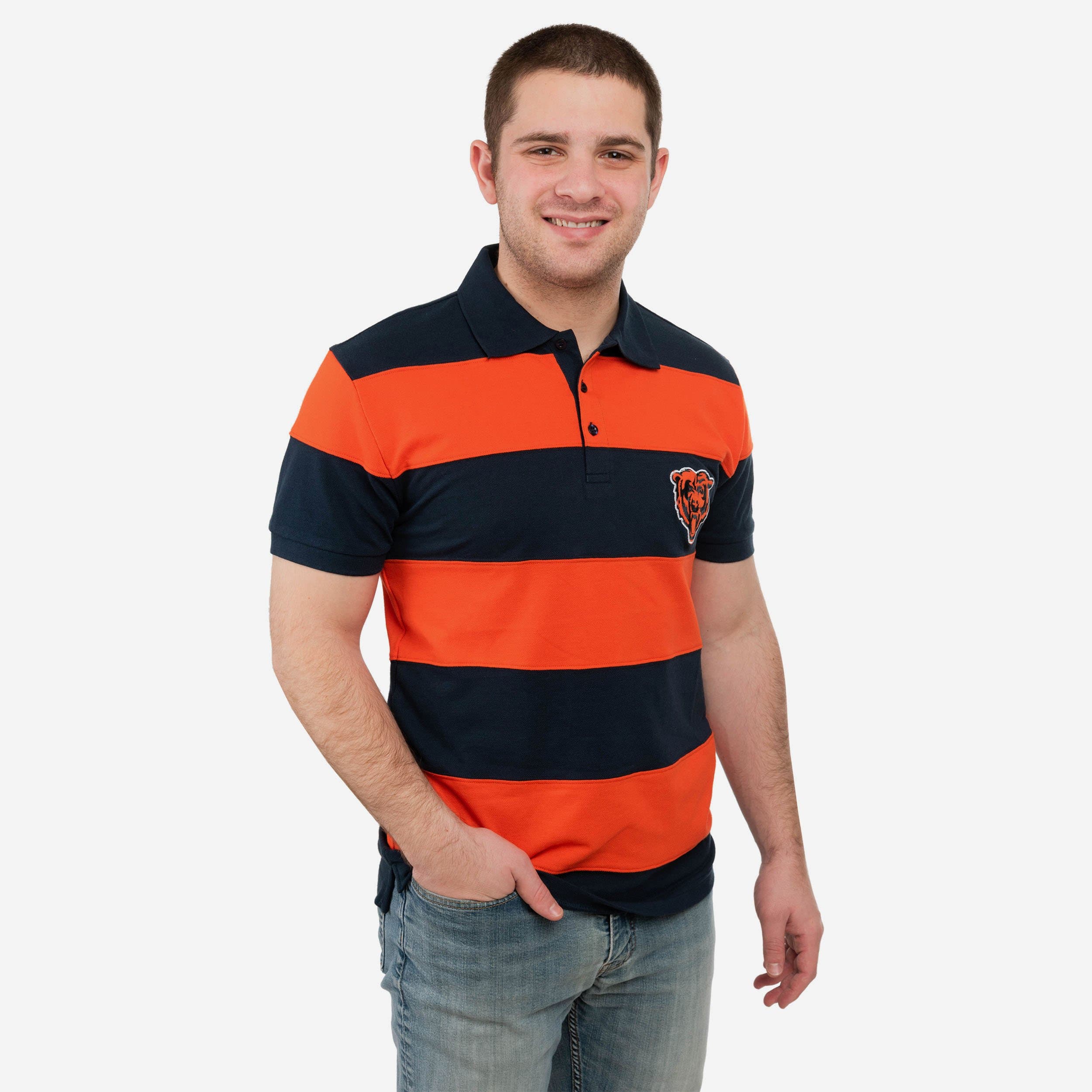 Chicago Bears Rugby Stripe Polo