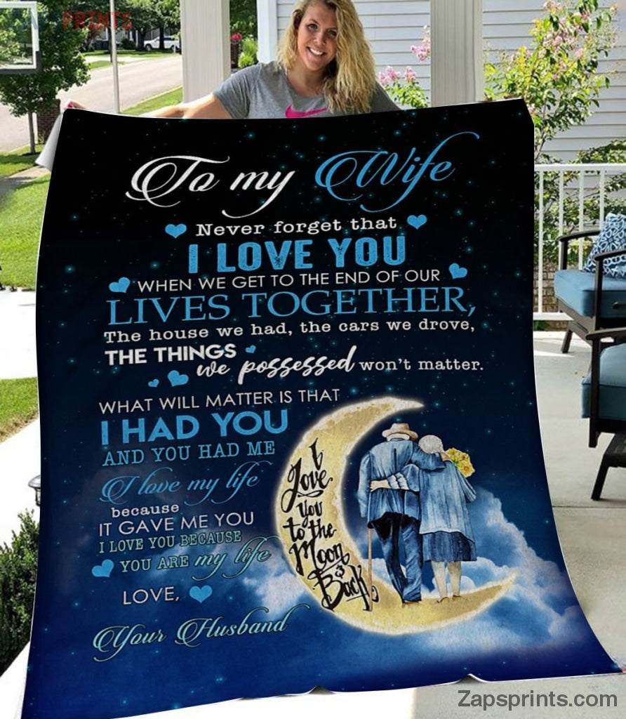 Gift For Wife – To My Wife – Live Together – Blanket