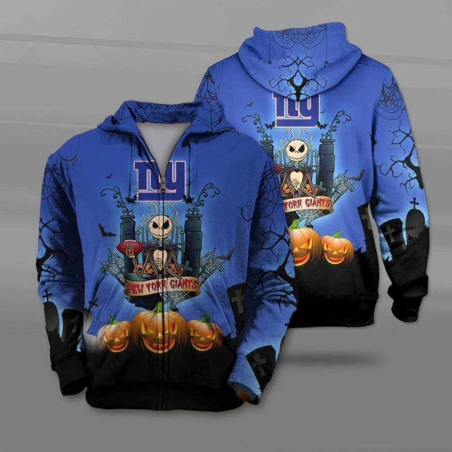 New York Giants Halloween Costume Hoodie Unisex 3D All Over Print