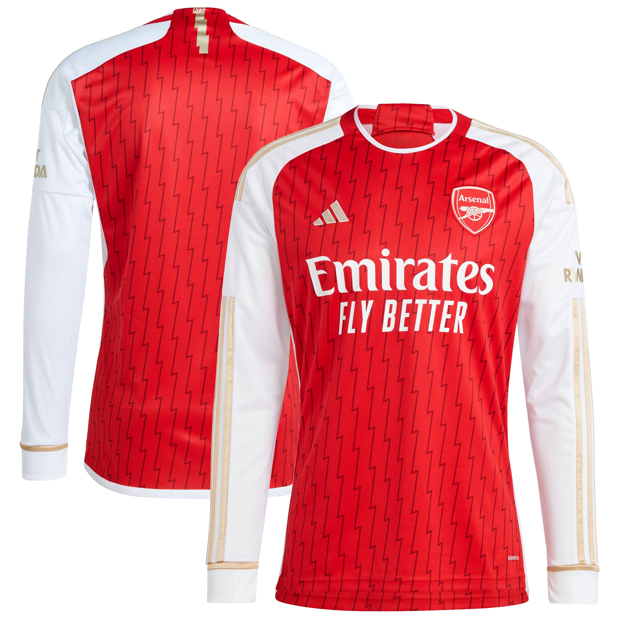 Arsenal 2023/24 Home Replica Long Sleeve Jersey – Red