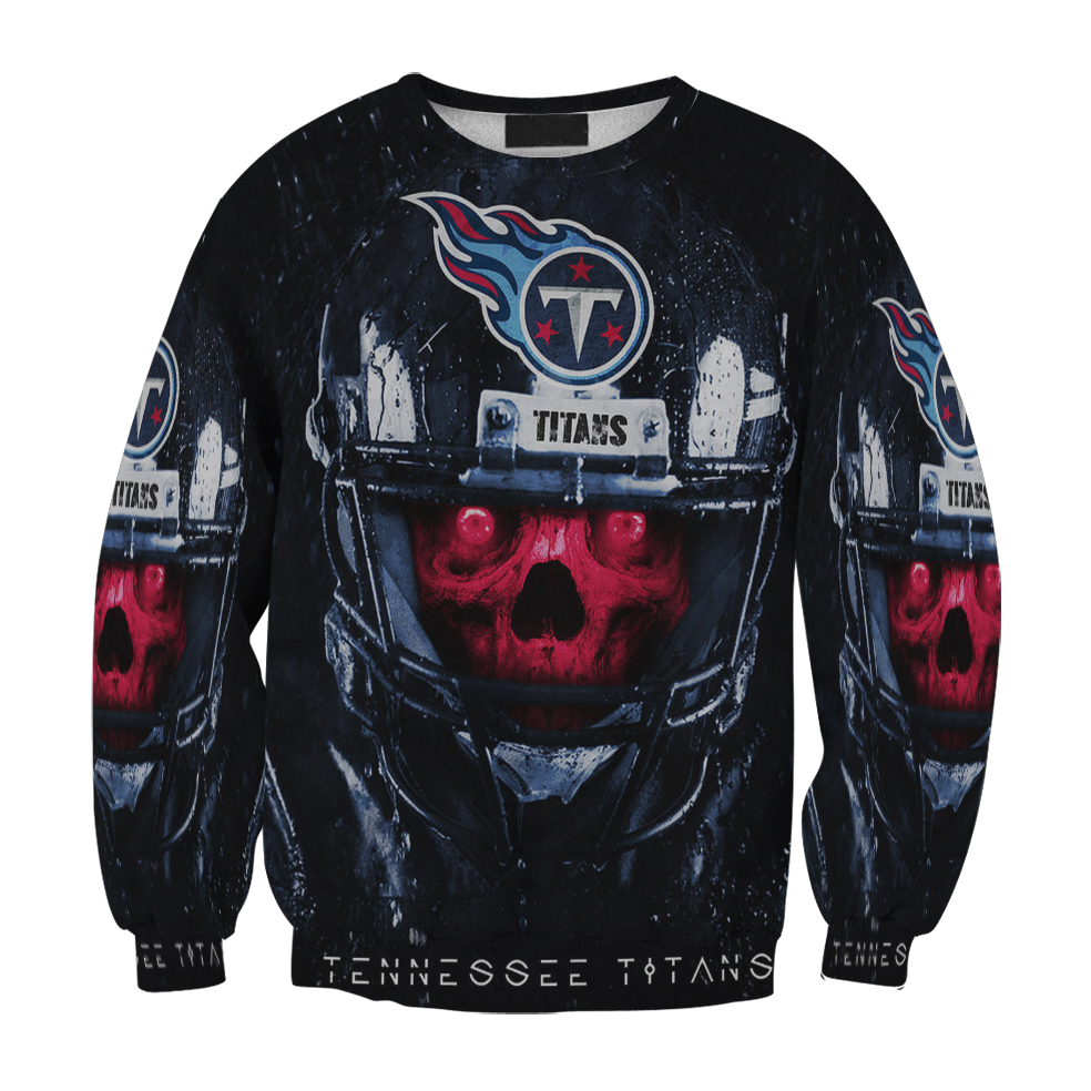 Tennessee Titans Skull V14 Gift For Fan 3D Full Printing Sweatshirt