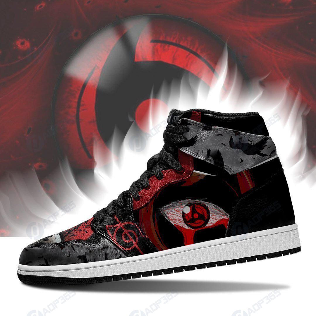 Itachi Sharingan Eyes Sneakers Akatsuki Anime Shoes Fan Tt04 Air Jordan 13 Shoes Hajd2403512