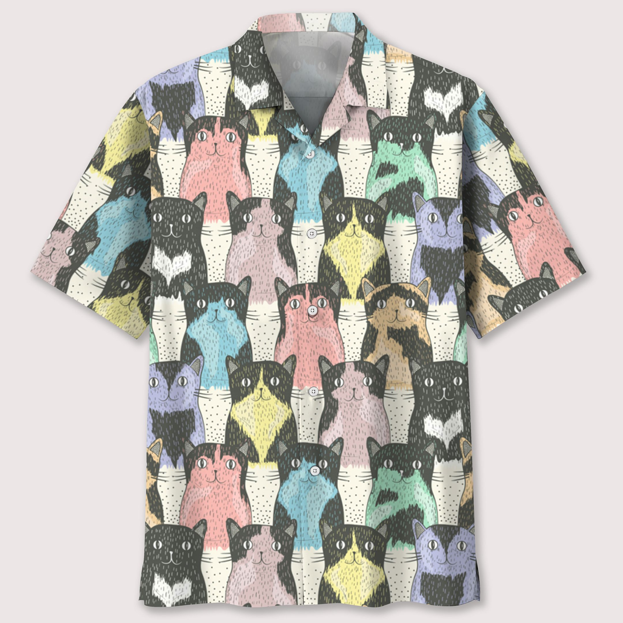 Cute Cats Hawaiian Shirt Ha43537