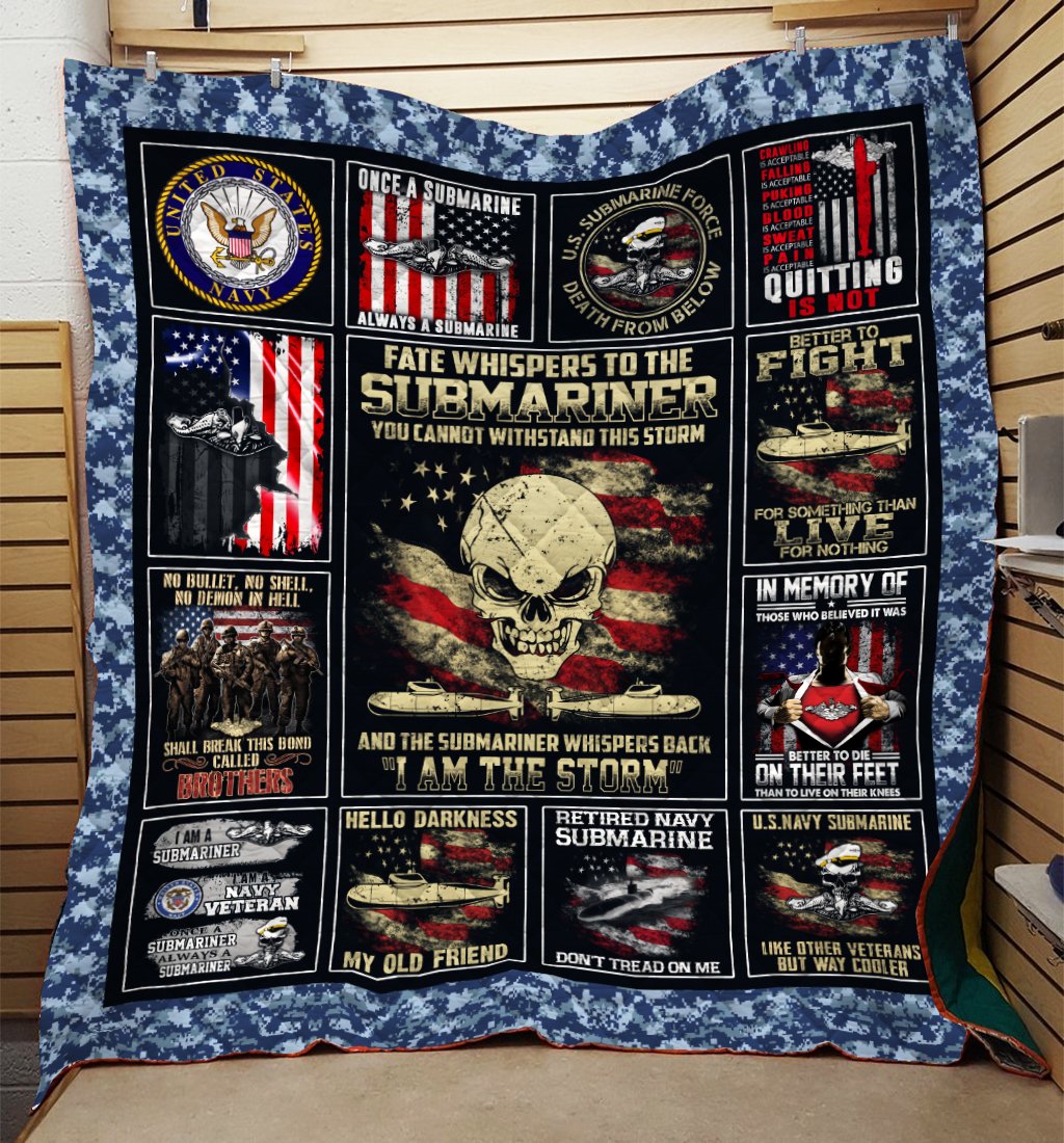 Us Navy Submarine Blanket 3D Printing Ntt-Qhn07 – Quilt - Jasaust Store