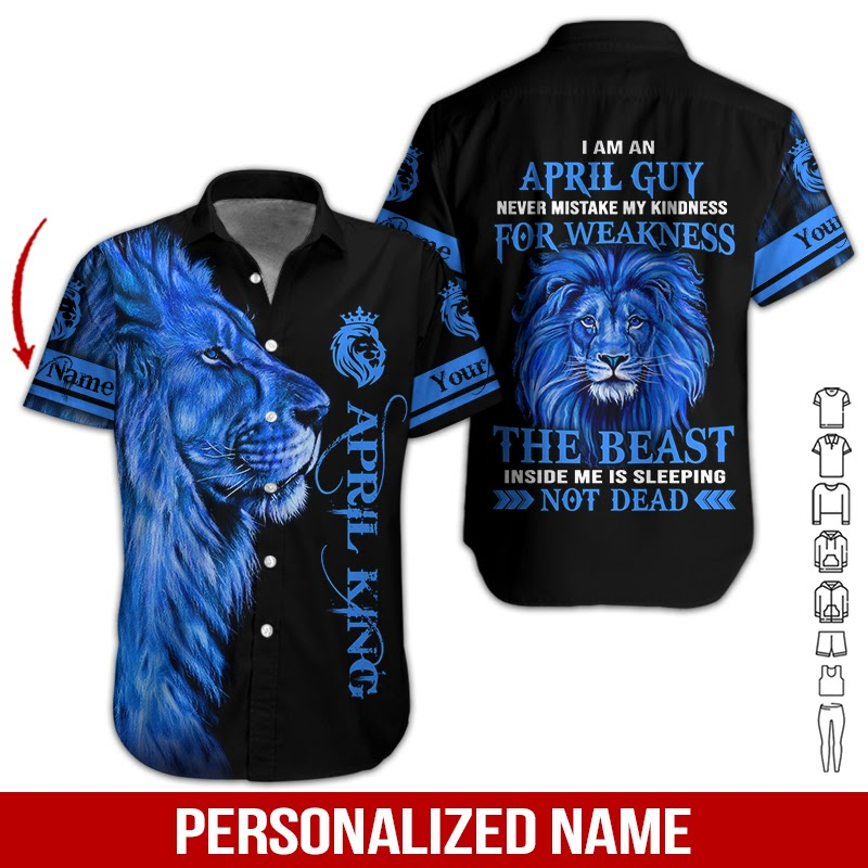 April Guy Custom Name Hawaii Shirt For Men Women Adult Ha83639