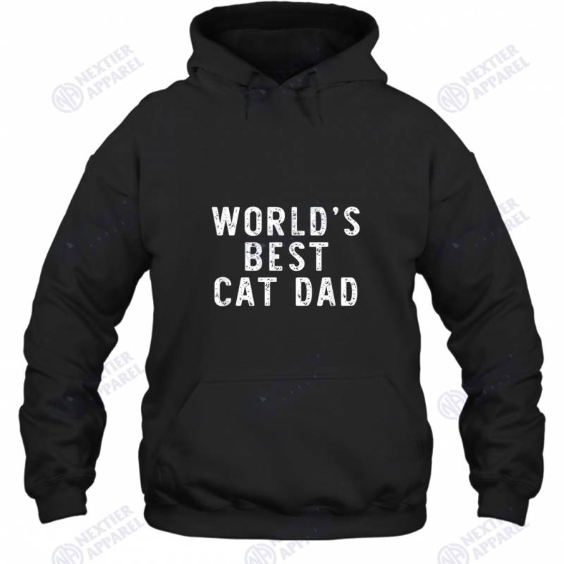 World’s Best Cat Dad Funny Gift Christmas Hoodie