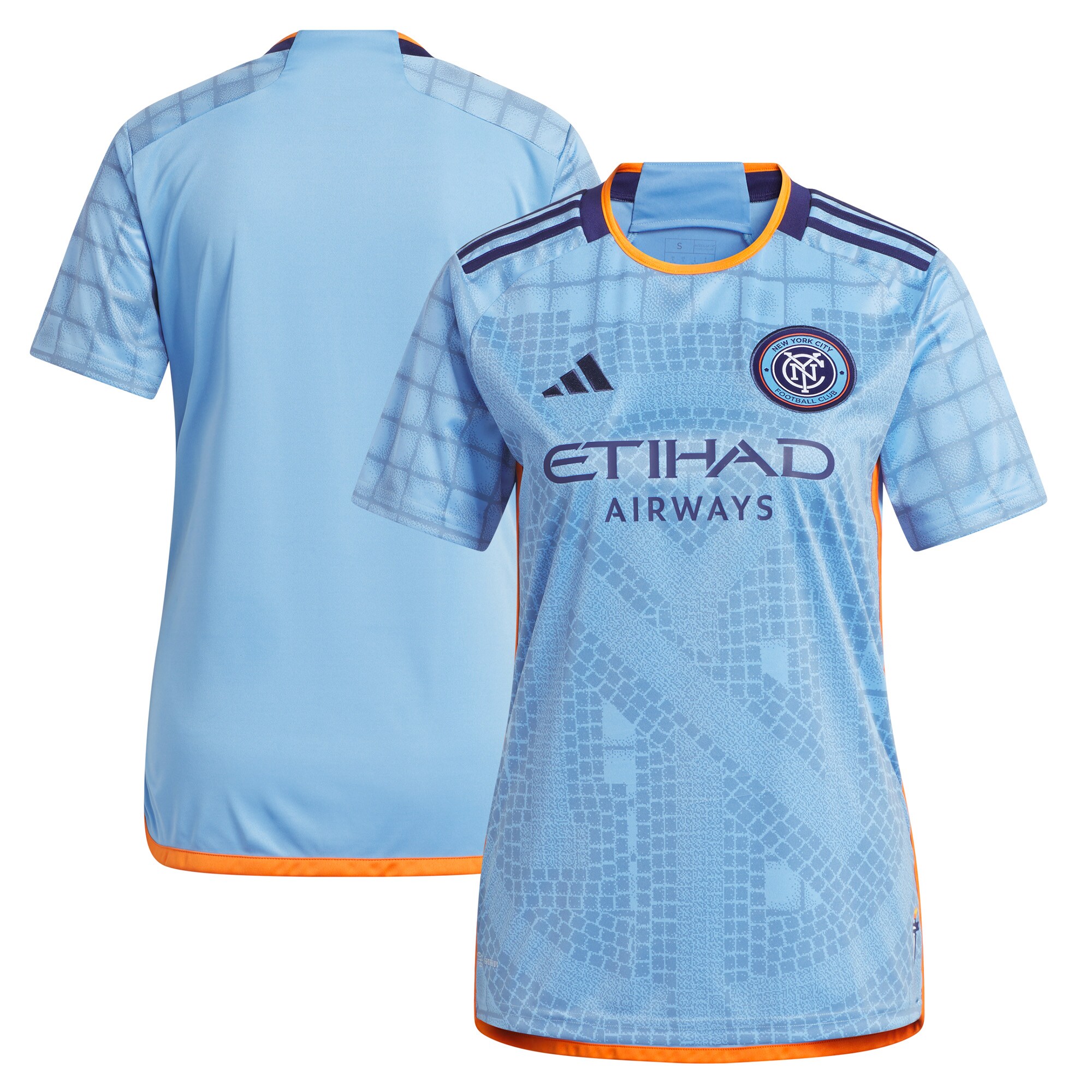 New York City FC Women's 2023 The Interboro Kit Replica Jersey – Light Blue