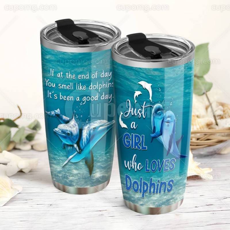 Dolphin Tumbler Just Girl Who Loves