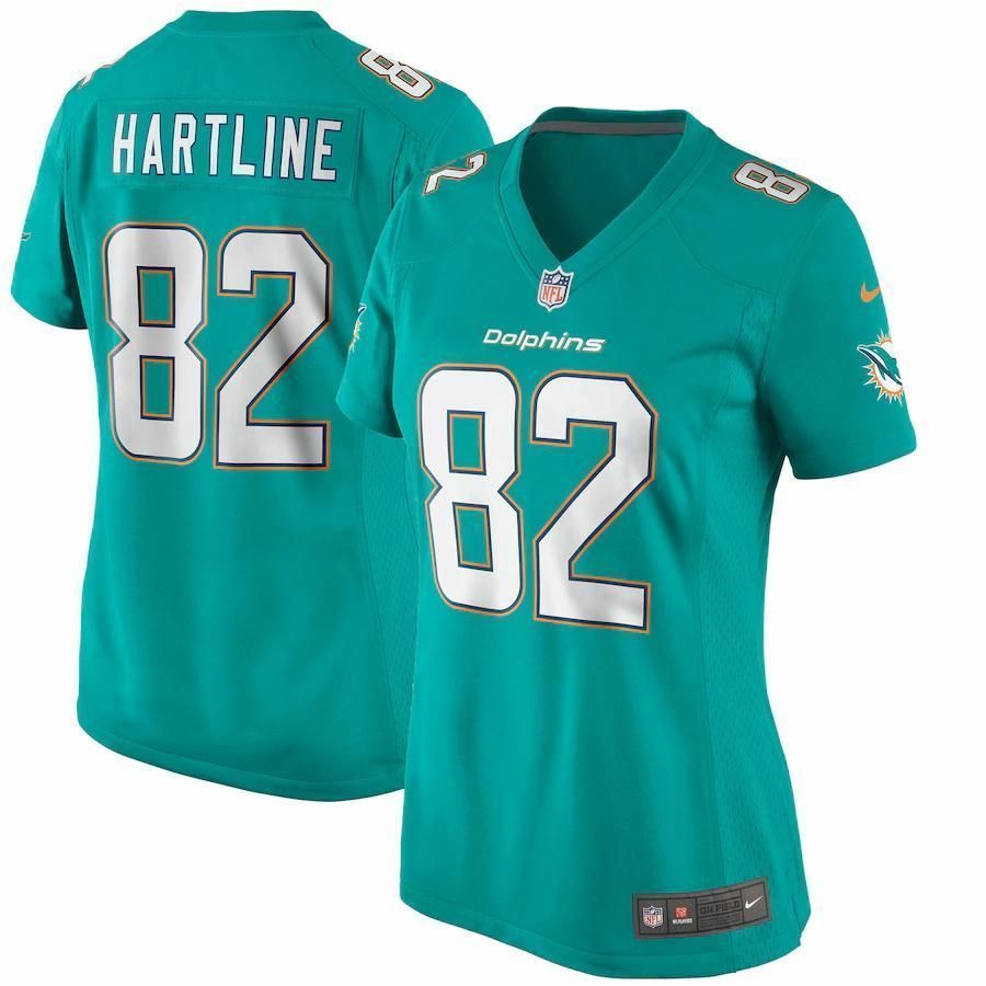 Brian Hartline Miami Dolphins WoGame Aqua 3D Jersey