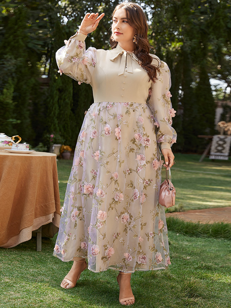 TOLEEN 2022 Spring Csaual Elegant Plus Size Dresses Women Large Maxi Floral Shirt Pink Long Oversized Evening Party Prom Clothes alx