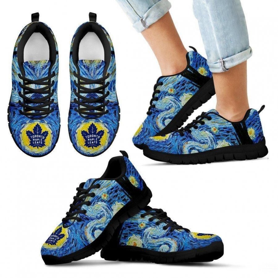 Sky Style Art Nigh Exciting Toronto Maple Leafs Sneakers #396