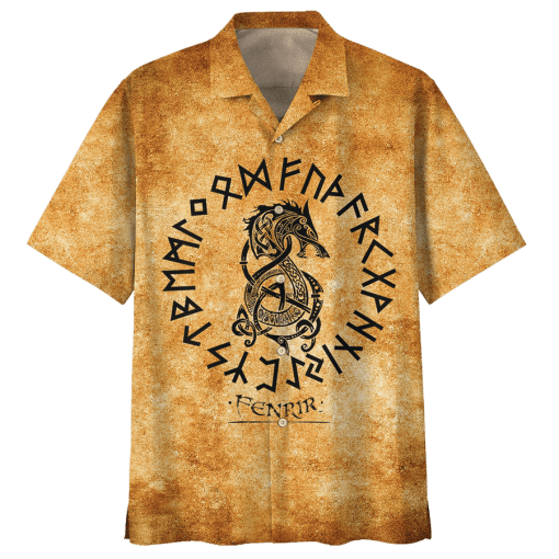 Viking Dragon Fenrir Hawaiian Shirt