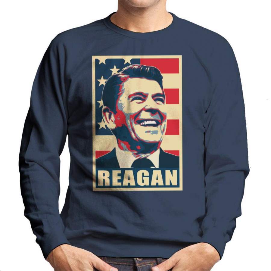 Reagan Propaganda Poster Pop Art Men’s Sweatshirt