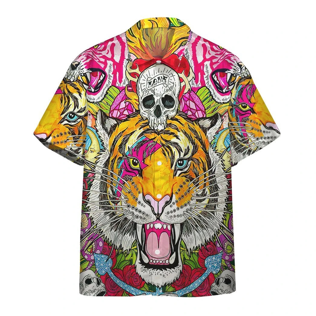 Tigers Tropical Hawaiian Shirt  Unisex  Adult  Hw6448